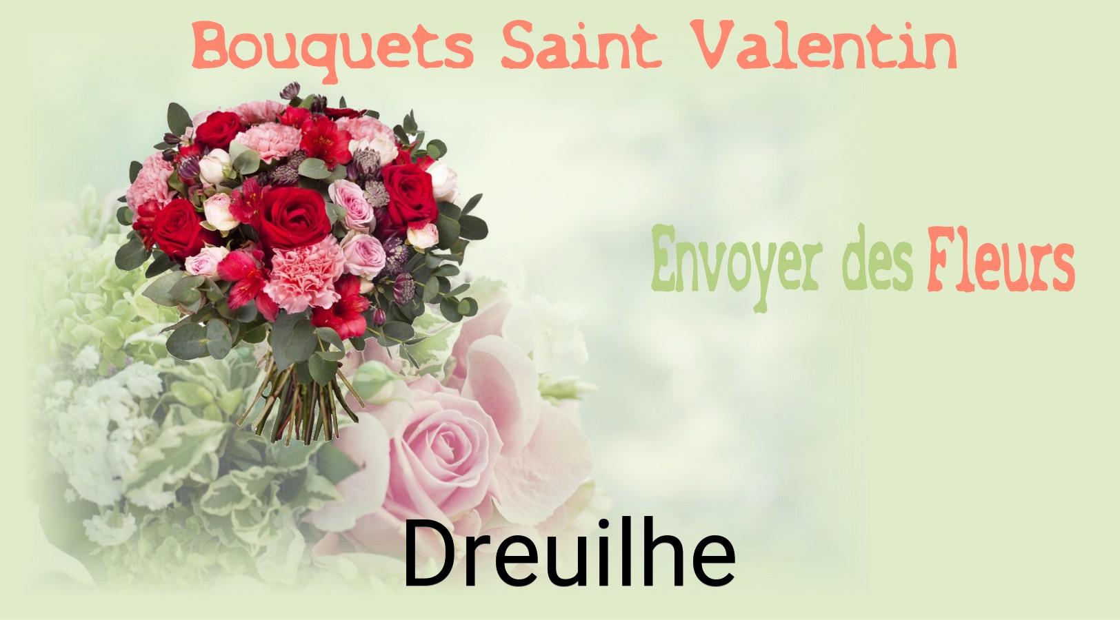 Roses de Saint-Valentin livrées à Dreuilhe